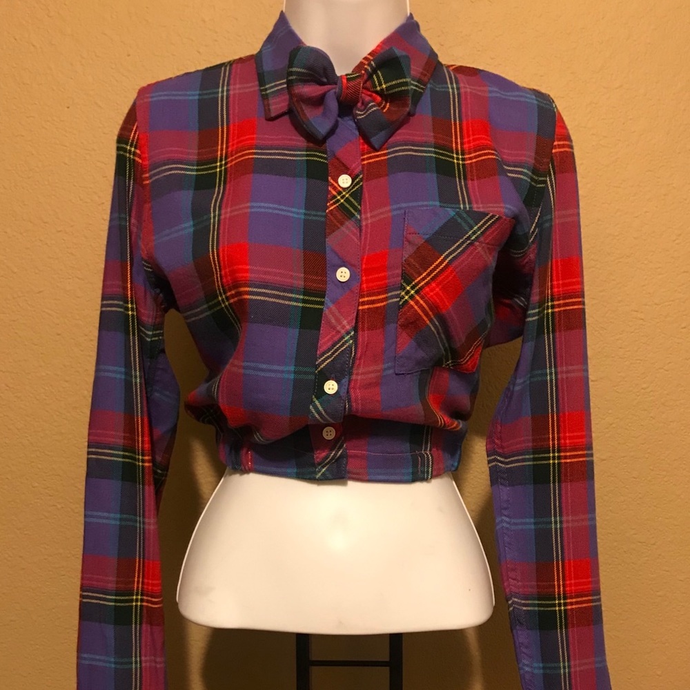 Women’s Gap Elastic Waist Bomber Crop Top Blouse S